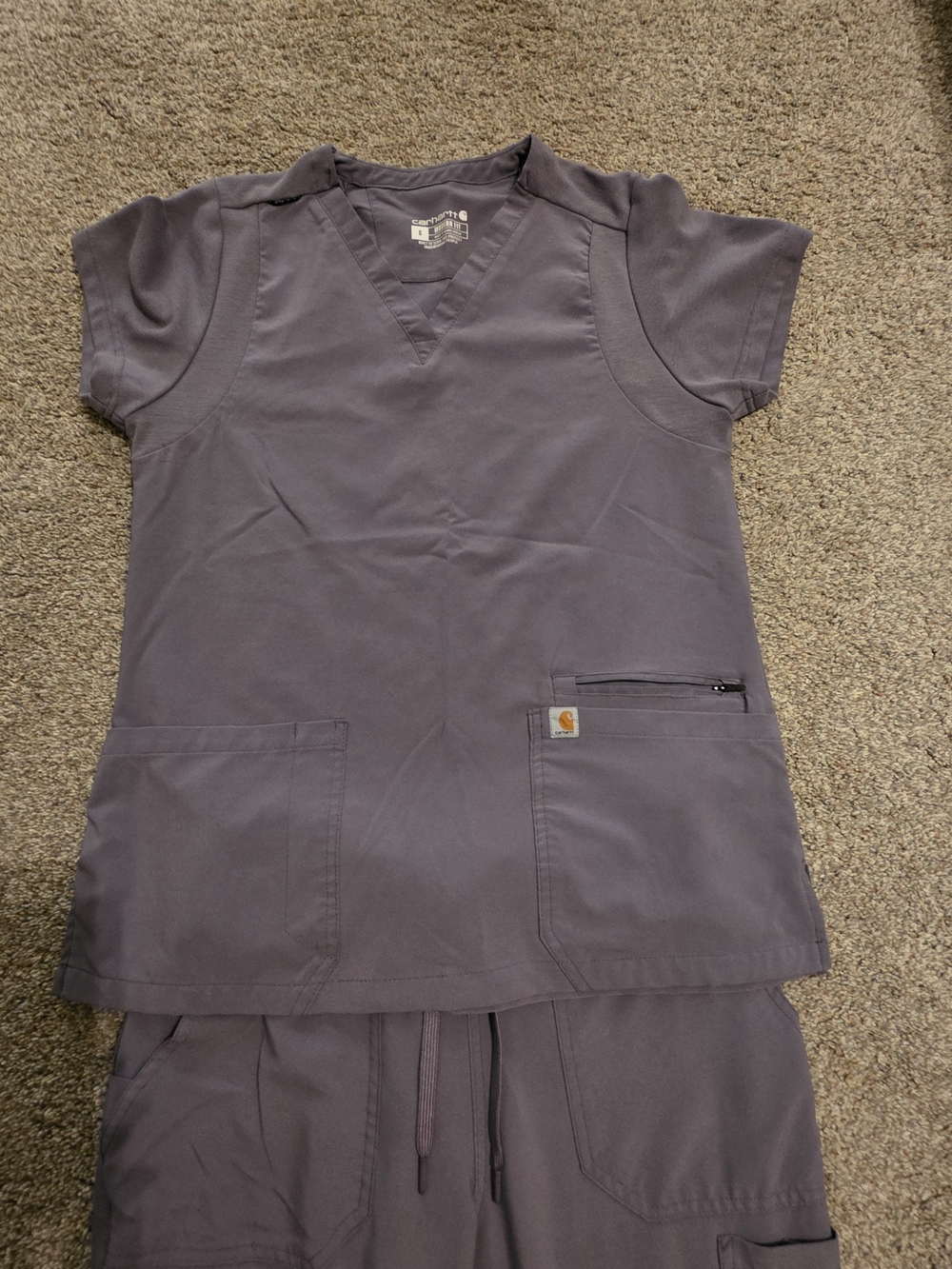 Carhartt Muave Purple Scrub Set